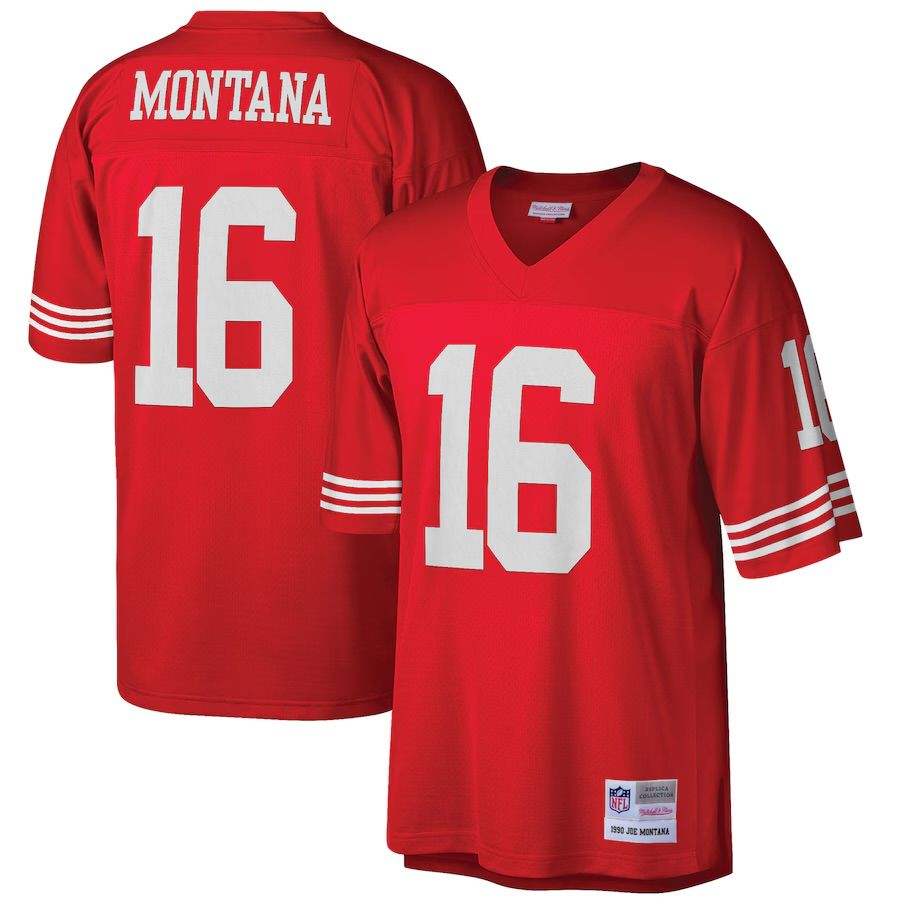 San Francisco 49ers Joe Montana 1990 Red Mitchell & Ness Men's Legacy Jersey