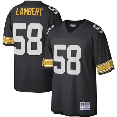 Pittsburgh Steelers Jack Lambert 1976 Black Mitchell & Ness Men's Legacy Jersey
