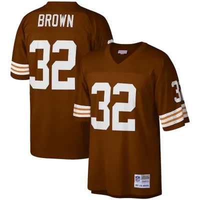 Cleveland Browns Jim Brown 1963 Brown Mitchell & Ness Men's Legacy Jersey Cleveland Browns Jim Brown 1963 Brown Mitchell & Ness Men's Legacy Jersey