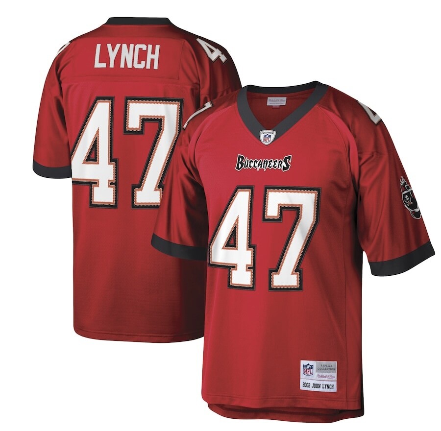 Tampa Bay Buccaneers John Lynch 2002 Red Mitchell & Ness Men's Legacy Jersey