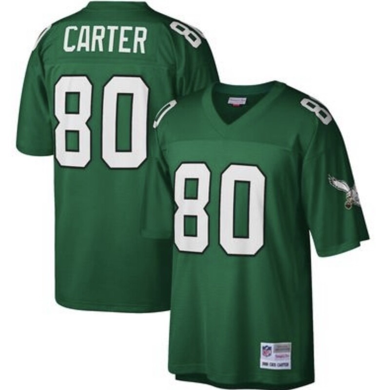 Philadelphia Eagles Cris Carter 1988 Men's Green Mitchell & Ness Legacy Jersey Philadelphia Eagles Cris Carter 1988 Men's Green Mitchell & Ness Legacy Jersey