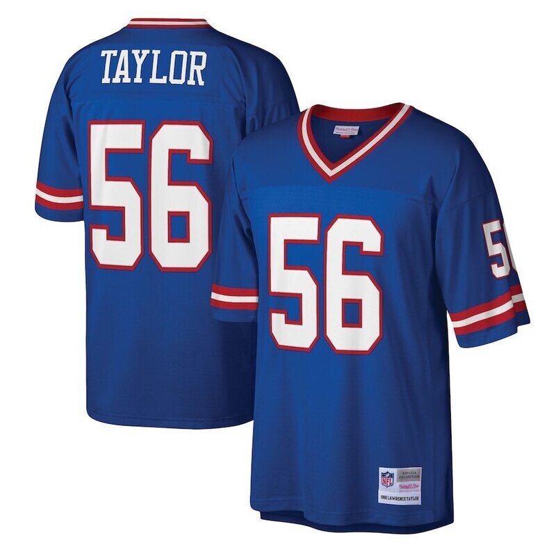 New York Giants Lawrence Taylor 1986 Blue Mitchell & Ness Men's Legacy Jersey New York Giants Lawrence Taylor 1986 Blue Mitchell & Ness Men's Legacy Jersey