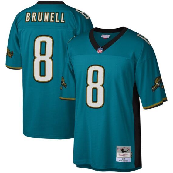 Jacksonville Jaguars Mark Brunell 1997 Teal Mitchell & Ness Men's Legacy Jersey