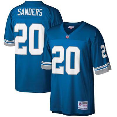 Detroit Lions Barry Sanders 1996 Blue Mitchell & Ness Men's Legacy Jersey Detroit Lions Barry Sanders 1996 Blue Mitchell & Ness Men's Legacy Jersey