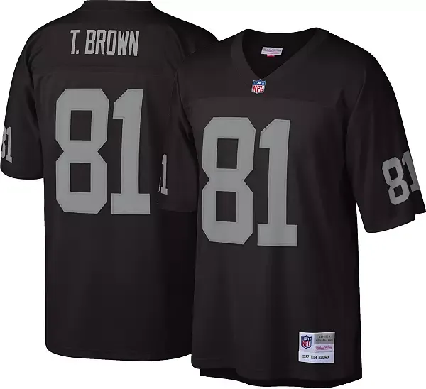 Las Vegas Raiders Tim Brown 1997 Black Mitchell & Ness Men's Legacy Jersey Las Vegas Raiders Tim Brown 1997 Black Mitchell & Ness Men's Legacy Jersey