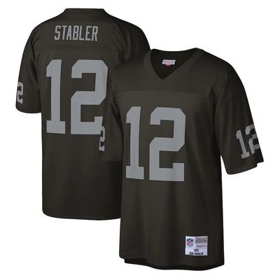 Las Vegas Raiders Ken Stabler 1976 Black Mitchell & Ness Men's Legacy Jersey Las Vegas Raiders Ken Stabler 1976 Black Mitchell & Ness Men's Legacy Jersey