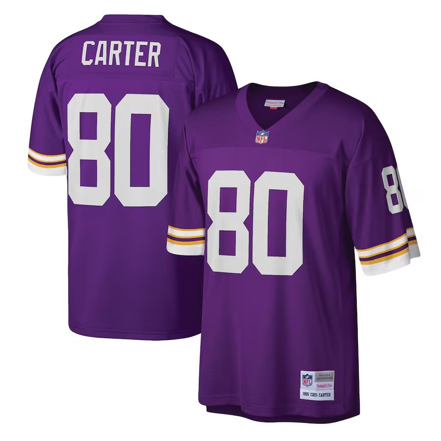 Minnesota Vikings Cris Carter 1995 Purple Mitchell & Ness Men's Legacy Jersey Minnesota Vikings Cris Carter 1995 Purple Mitchell & Ness Men's Legacy Jersey