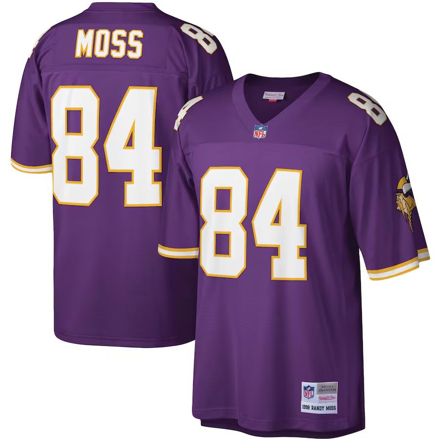 Minnesota Vikings Randy Moss 1998 Purple Mitchell & Ness Men's Legacy Jersey Minnesota Vikings Randy Moss 1998 Purple Mitchell & Ness Men's Legacy Jersey