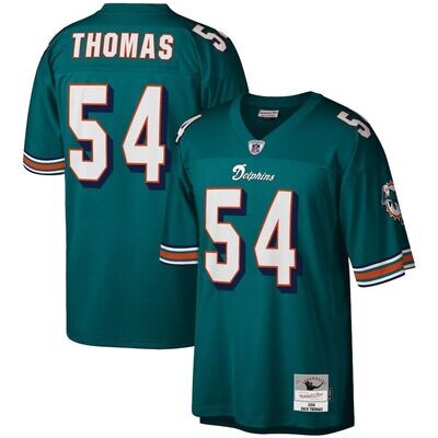 Miami Dolphins Zach Thomas 2004 Aqua Mitchell & Ness Men's Legacy Jersey