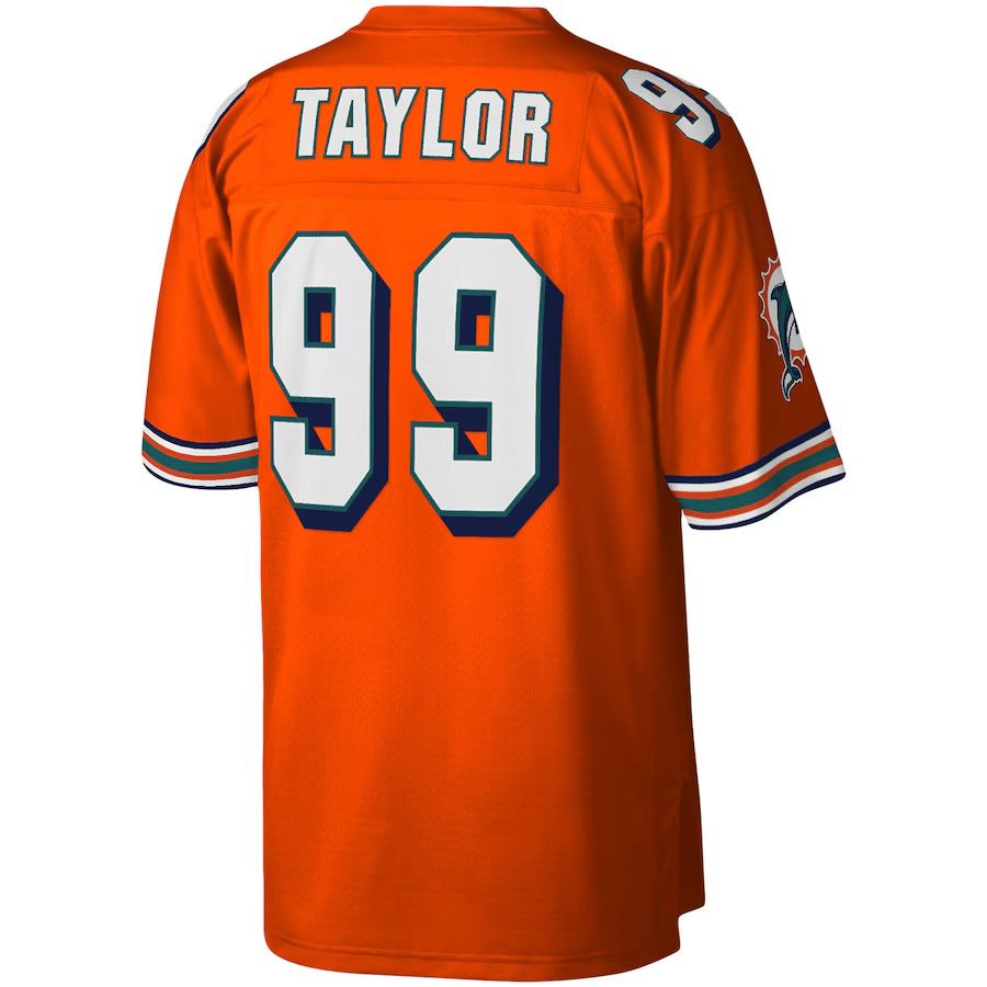 Lotto QAC ユニフォーム ヴィンテージ2004〜06年サイン入り M相当 Miami Dolphins Jason Taylor 2004 Orange Legacy Jersey