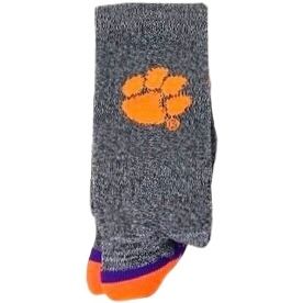 Clemson Tigers Men’s Gray Strideline Socks Clemson Tigers Men’s Gray Strideline Socks