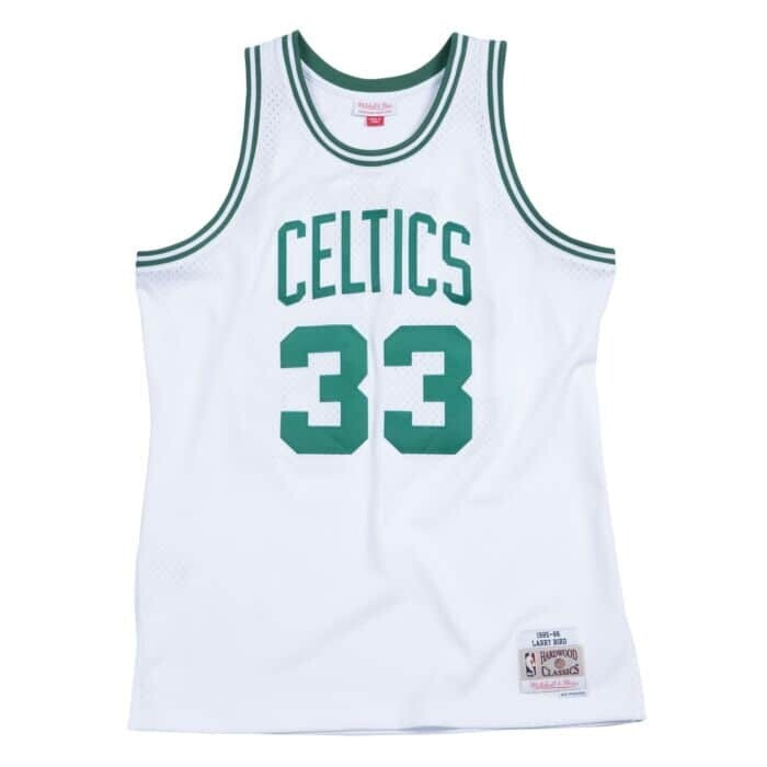 Boston Celtics Larry Bird 1985-86 Men's White Mitchell & Ness Swingman Jersey Boston Celtics Larry Bird 1985-86 Men's White Mitchell & Ness Swingman Jersey
