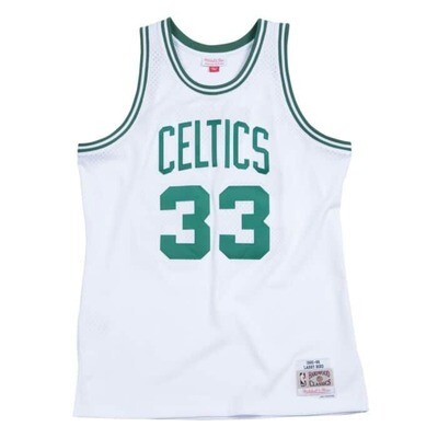 Boston Celtics Larry Bird 1985-86 Men's White Mitchell & Ness Swingman Jersey Boston Celtics Larry Bird 1985-86 Men's White Mitchell & Ness Swingman Jersey