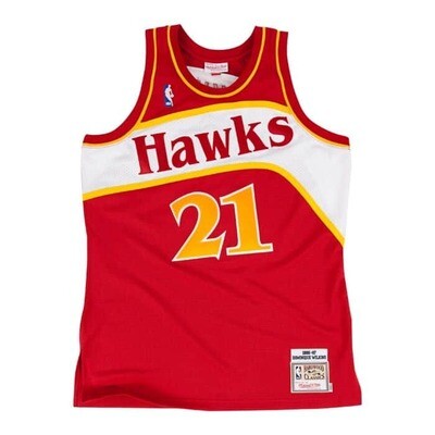 Atlanta Hawks Dominique Wilkins 1986-87 Men's Red Mitchell & Ness Swingman Jersey