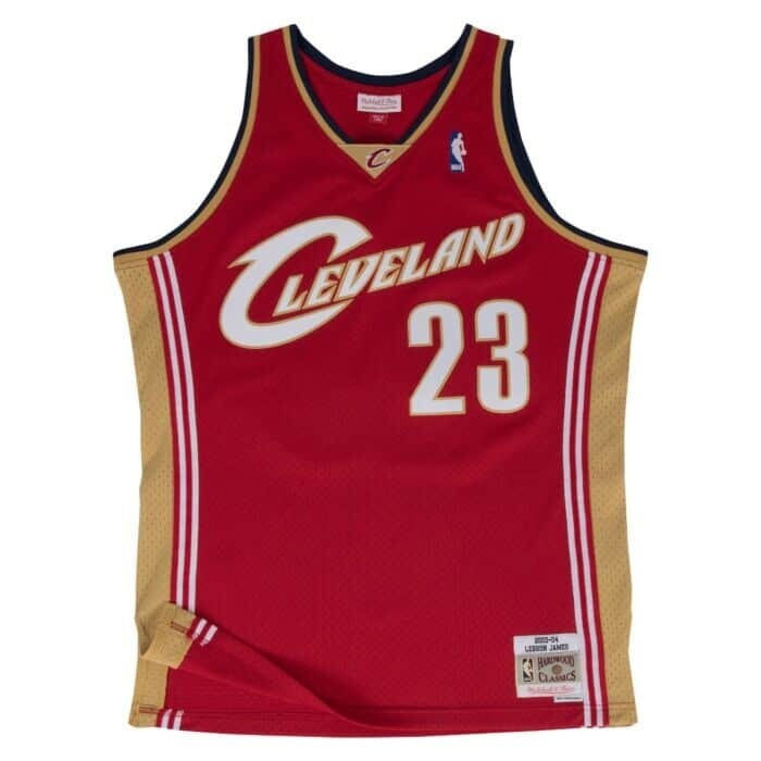 Cleveland Cavaliers LeBron James 2003-04 Men's Wine Mitchell & Ness Swingman Jersey
