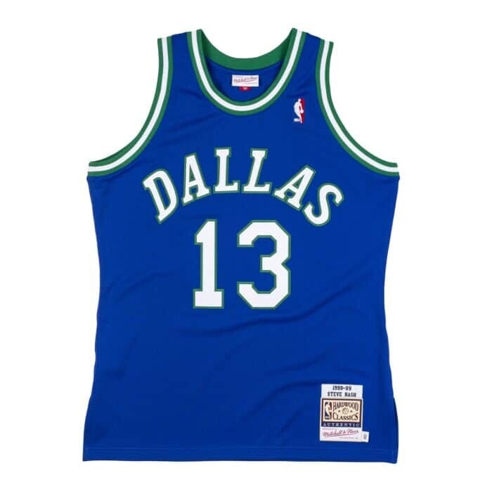 Dallas Mavericks Steve Nash 1998-99 Men's Blue Mitchell & Ness Swingman Jersey