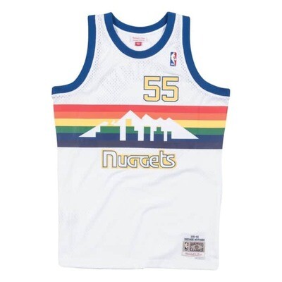 Denver Nuggets Dikembe Mutombo 1991-92 Men's White Mitchell & Ness Swingman Jersey