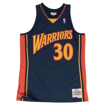 Golden State Warriors Steph Curry 2009-10 Men's Navy Mitchell & Ness Swingman Jersey Golden State Warriors Steph Curry 2009-10 Men's Navy Mitchell & Ness Swingman Jersey