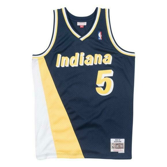 Indiana Pacers Jalen Rose 1996-97 Men's Navy Blue Mitchell & Ness Swingman Jersey