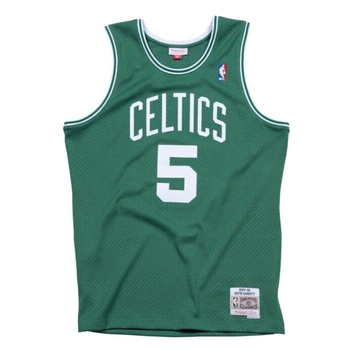 Boston Celtics Kevin Garnett 2007-08 Men's Green Mitchell & Ness Swingman Jersey