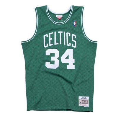 Boston Celtics Paul Pierce 2007-08 Men's Green Mitchell & Ness Swingman Jersey Boston Celtics Paul Pierce 2007-08 Men's Green Mitchell & Ness Swingman Jersey