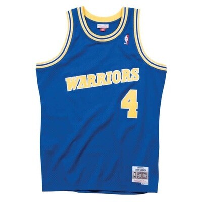 Golden State Warriors Chris Webber 1993-94 Men's Blue Mitchell & Ness Swingman Jersey Golden State Warriors Chris Webber 1993-94 Men's Blue Mitchell & Ness Swingman Jersey