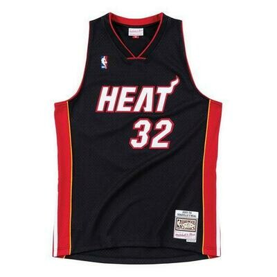 Miami Heat Shaquille O'Neal 2005-06 Men's Black Mitchell & Ness Swingman Jersey