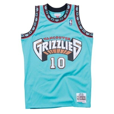 Vancouver Grizzlies Mike Bibby 1998-99 Men's Turquoise Mitchell & Ness Swingman Jersey