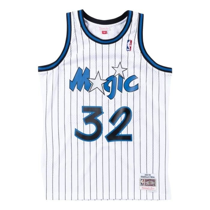 Orlando Magic Shaquille O'Neal 1993-94 Men's White Mitchell & Ness Swingman Jersey