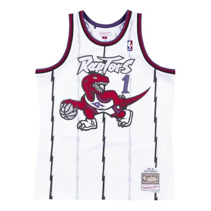 Toronto Raptors Tracy McGrady 1998-99 Men's White Mitchell & Ness Swingman Jersey
