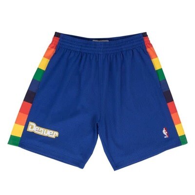 Denver Nuggets 91-92 Men's Blue Mitchell & Ness Swingman Road Shorts Denver Nuggets 91-92 Men's Blue Mitchell & Ness Swingman Road Shorts