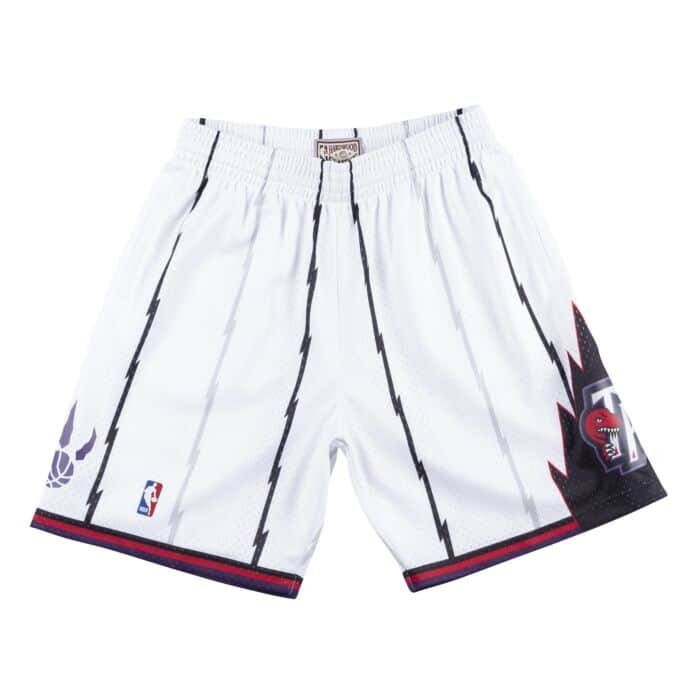Toronto Raptors 1998-99 Men's White Mitchell & Ness Swingman Shorts Toronto Raptors 1998-99 Men's White Mitchell & Ness Swingman Shorts