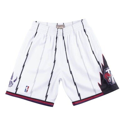 Toronto Raptors 1998-99 Men's White Mitchell & Ness Swingman Shorts Toronto Raptors 1998-99 Men's White Mitchell & Ness Swingman Shorts