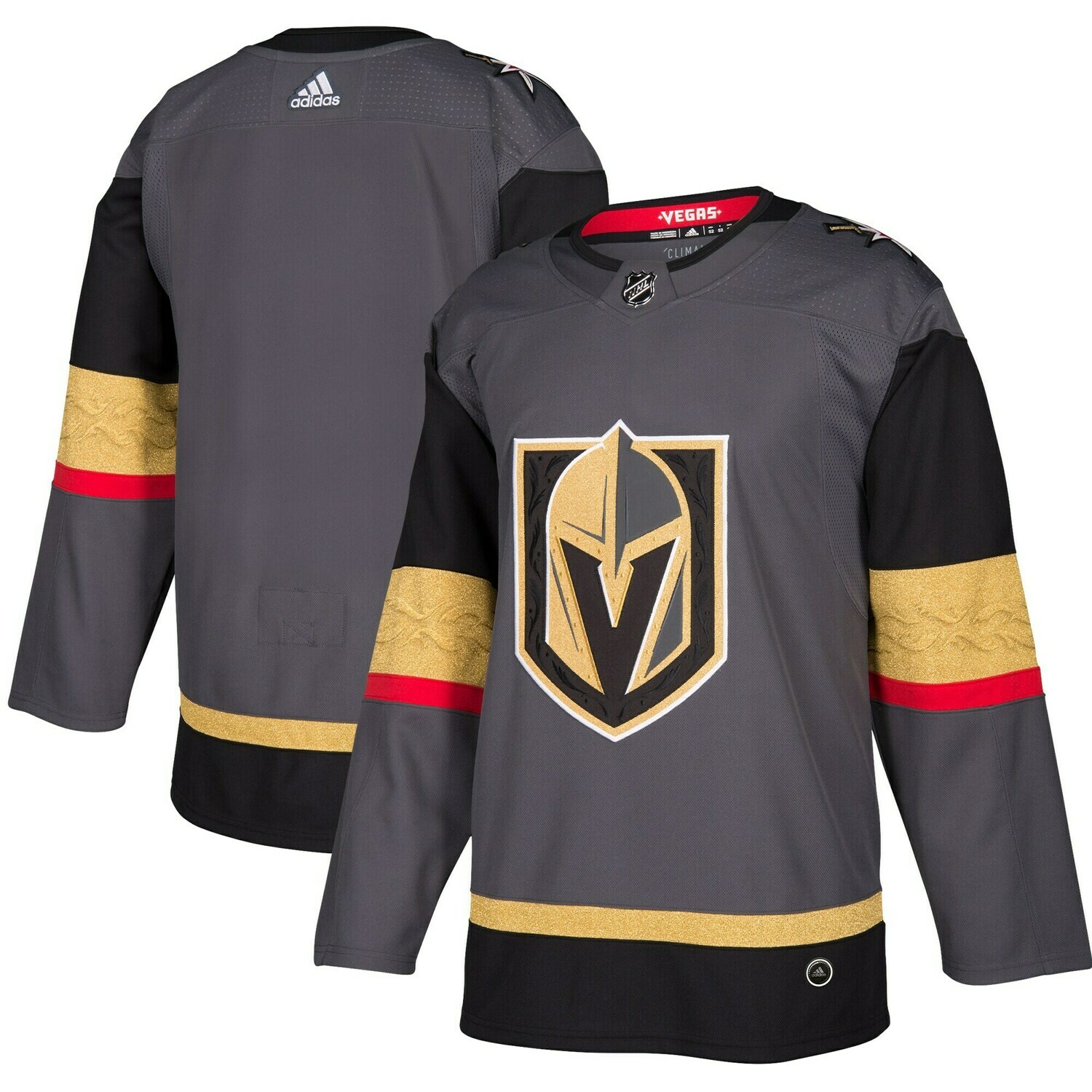 Vegas Golden Knights Home Gray Men's Adidas Authentic Pro Jersey Vegas Golden Knights Home Gray Men's Adidas Authentic Pro Jersey