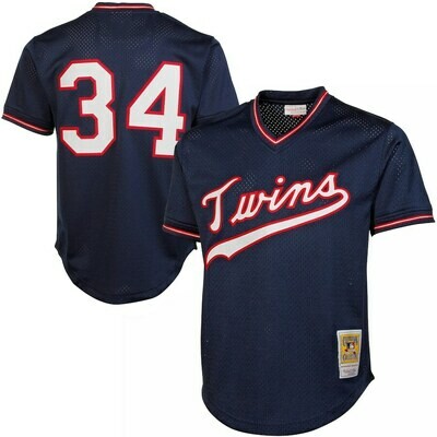Minnesota Twins Kirby Puckett 1985 Men's Blue Mitchell & Ness Mesh Jersey