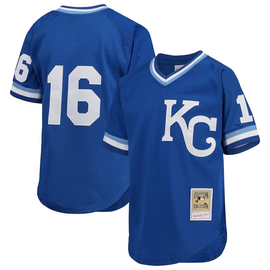 Kansas City Royals Bo Jackson 1989 Men's Blue Mitchell & Ness Mesh Jersey