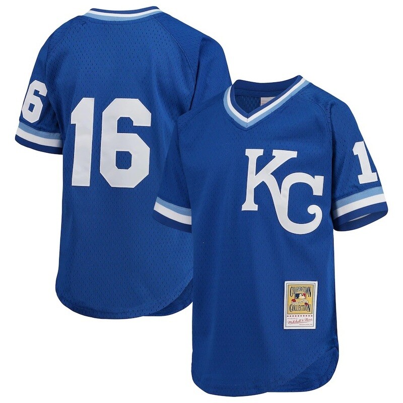 Kansas City Royals Bo Jackson 1989 Men's Blue Mitchell & Ness Mesh Jersey