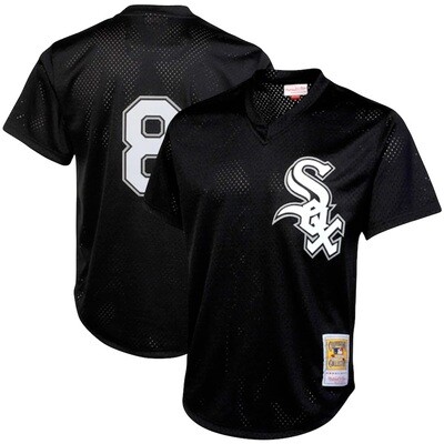 Chicago White Sox Bo Jackson 1993 Men's Black Mitchell & Ness Mesh Jersey Chicago White Sox Bo Jackson 1993 Men's Black Mitchell & Ness Mesh Jersey