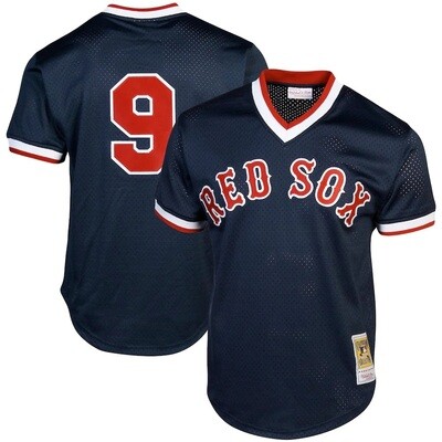 Boston Red Sox Ted Williams 1990 Men's Blue Mitchell & Ness Mesh Jersey