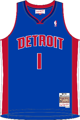 Detroit Pistons Chauncey Billups 2003-04 Men's Blue Mitchell & Ness Swingman Jersey