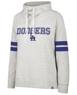 Los Angeles Dodgers Women's French Terry Funnel Hoodie Los Angeles Dodgers Women's French Terry Funnel Hoodie