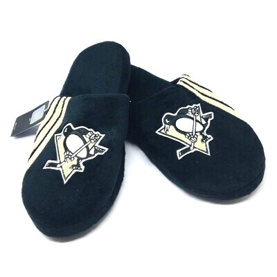 Pittsburgh Penguins Men's Forever Stripes Slippers Pittsburgh Penguins Men's Forever Stripes Slippers