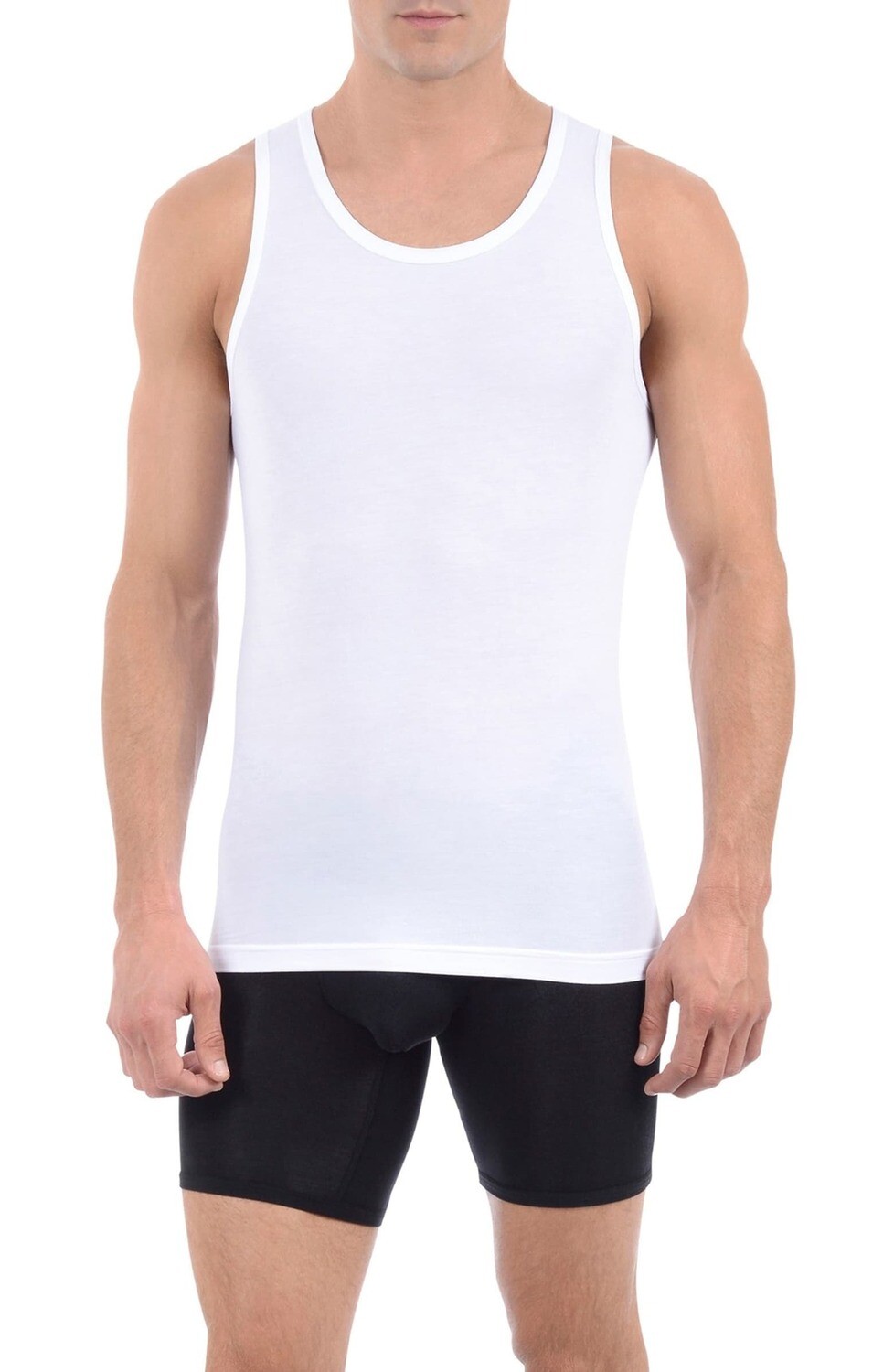 Tommy John Men's Second Skin White Tank Top Undershirt Tommy John Men's Second Skin White Tank Top Undershirt