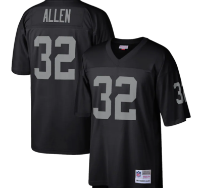 Las Vegas Raiders Marcus Allen 1985 Black Mitchell & Ness Men's Legacy Jersey Las Vegas Raiders Marcus Allen 1985 Black Mitchell & Ness Men's Legacy Jersey