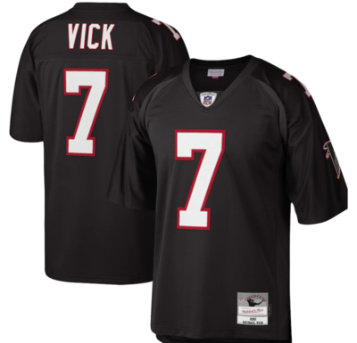 Atlanta Falcons Michael Vick 2002 Black Mitchell & Ness Men's Legacy Jersey Atlanta Falcons Michael Vick 2002 Black Mitchell & Ness Men's Legacy Jersey
