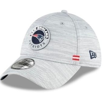 New England Patriots Men's Gray New Era 39Thirty Sideline Fit Hat