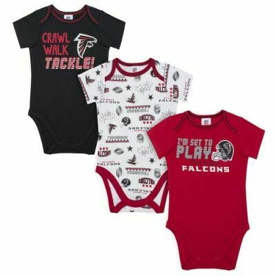 Atlanta Falcons Gerber Baby 3 pc. Short Sleeve Onesie