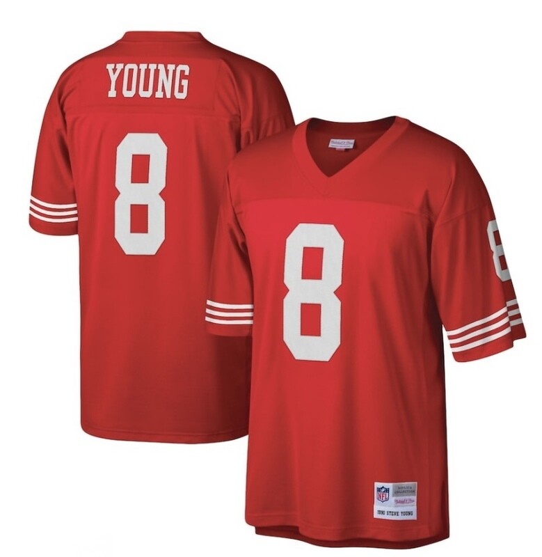 San Francisco 49ers Steve Young 1990 Red Mitchell & Ness Men's Legacy Jersey