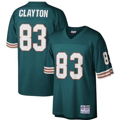 Miami Dolphins Mark Clayton 1984 Aqua Mitchell & Ness Men's Legacy Jersey