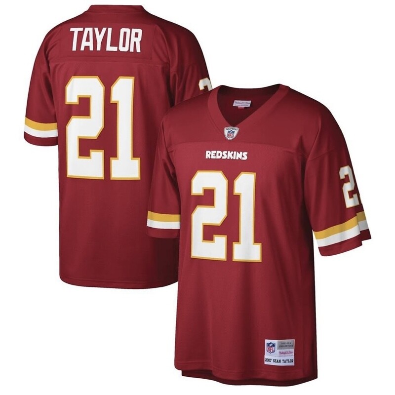 Washington Commanders Sean Taylor 2007 Burgundy Mitchell & Ness Men's Legacy Jersey Washington Commanders Sean Taylor 2007 Burgundy Mitchell & Ness Men's Legacy Jersey